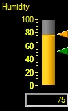 Relative Humidity High/Low/Now meter